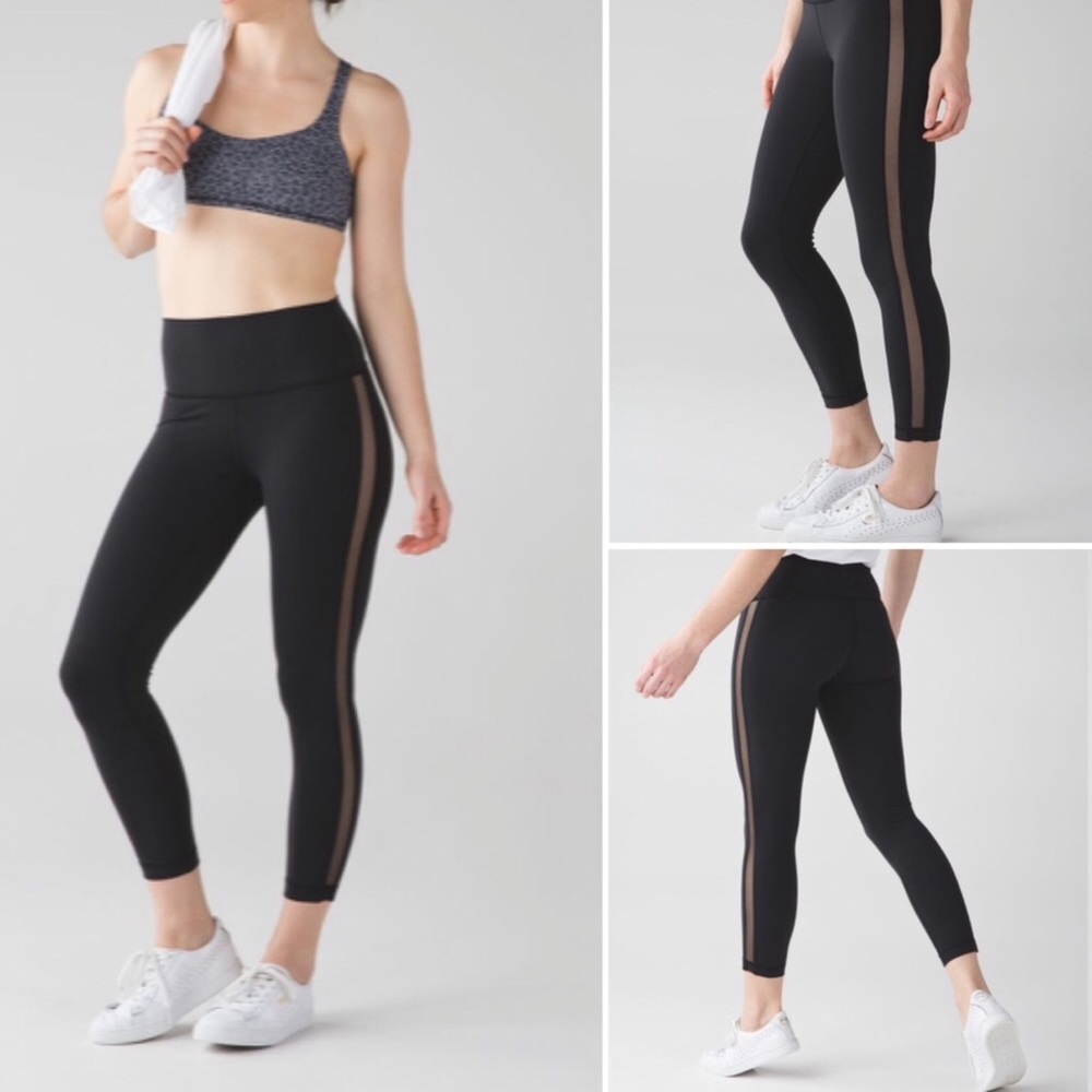🍋Lululemon High Times Pant Wing Mesh Full-On Luon